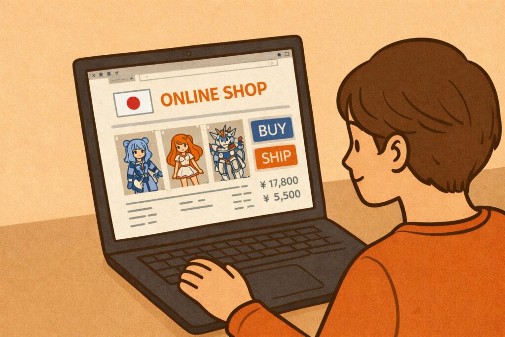 일본 직구 직배송과 배대지 비교하는 소비자의 모습