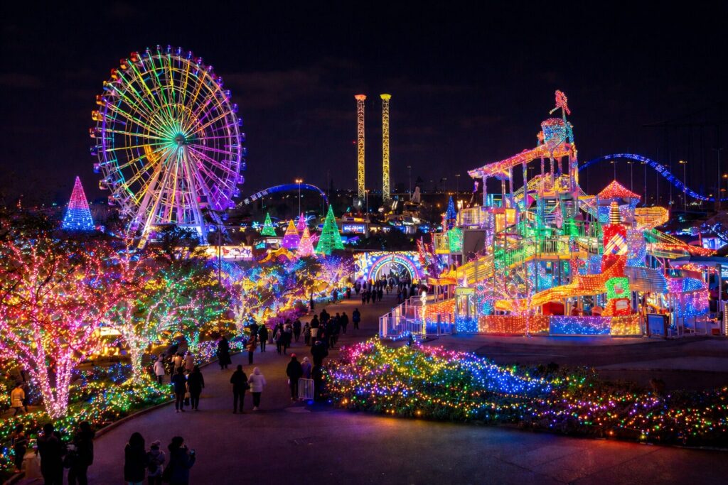 요미우리랜드 주얼루미네이션 분위기 예시 아이와 함께 일루미네션 추소