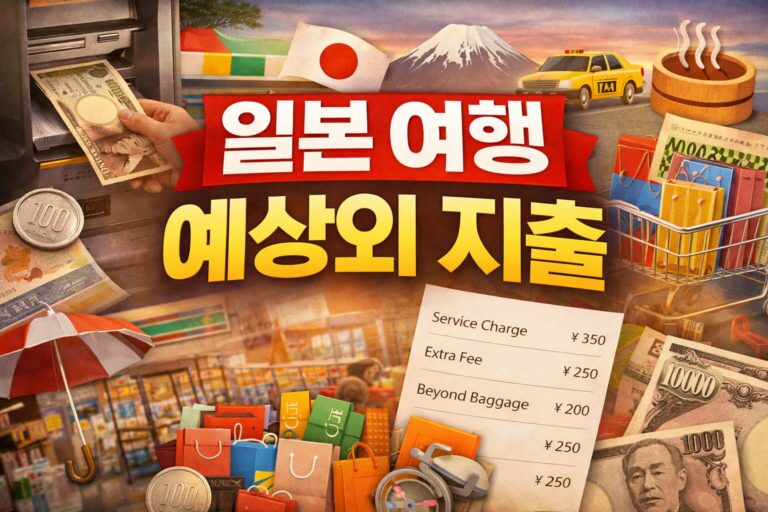 일본 여행 예상외 지출 썸네일