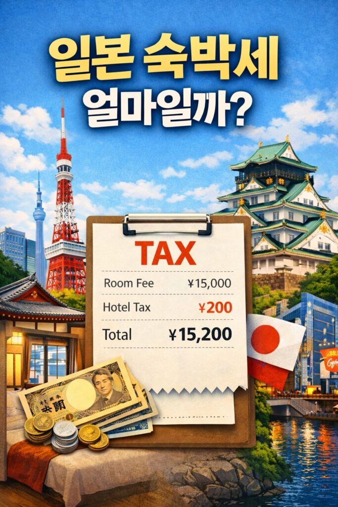 일본 숙소에서 부과되는 숙박세 정보글 썸네일