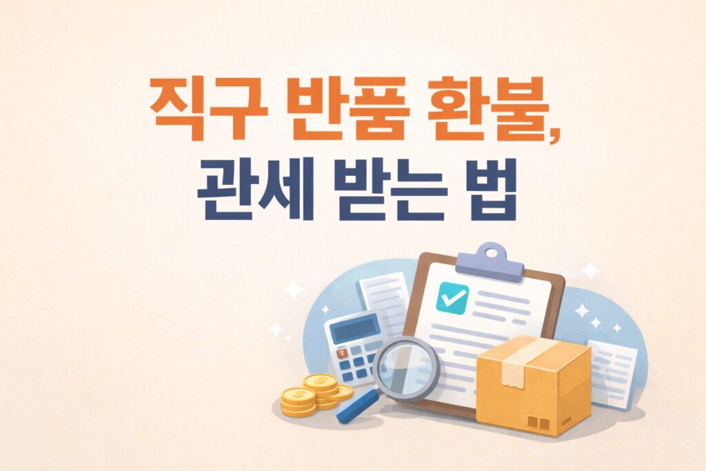 직구 반품 환불 시 관세 돌려받는 법|관세 환급~부분환불까지 정리