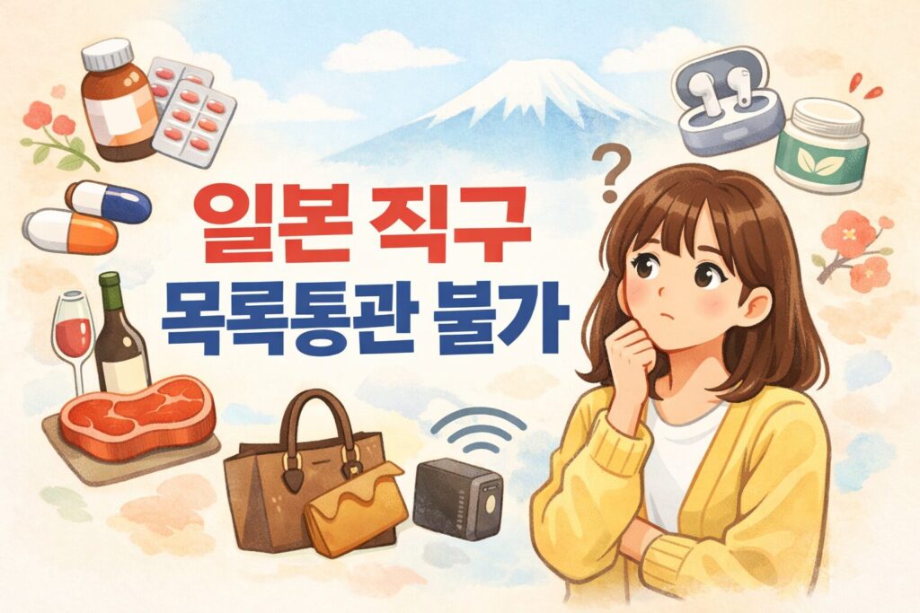 일본 직구 목록통관 불가 케이스
