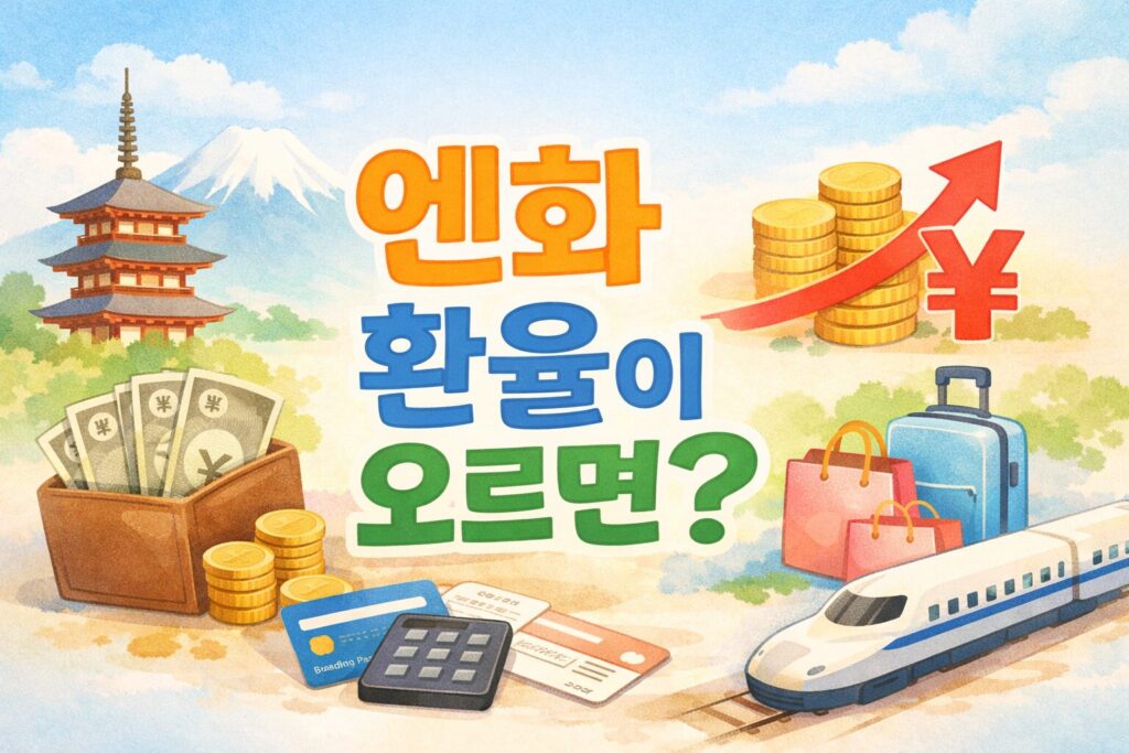 일본 엔화 환율이 오르면 여행 비용 얼마나 늘까? 결제·환전 손해 안 보는 실전 가이드