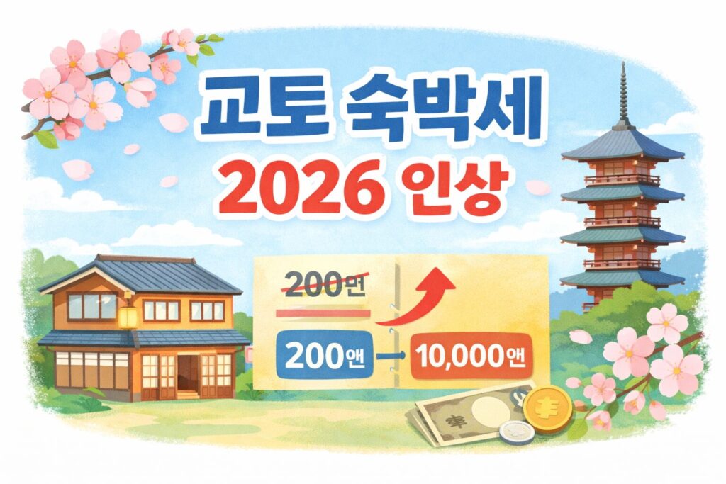 교토 숙박세 2026 인상 총정리