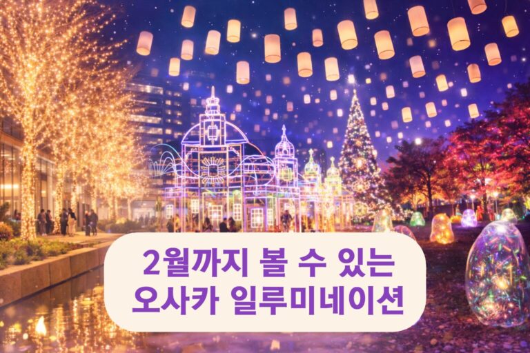 2월까지 하는 오사카 일루미네이션: 1~2월에도 늦지 않은 야경 코스 총정리