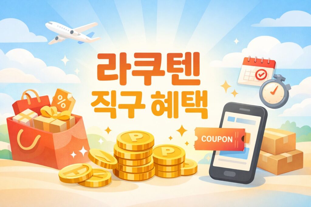 라쿠텐 직구 혜택: 포인트·쿠폰 구조를 손해 안 보게 쓰는 법